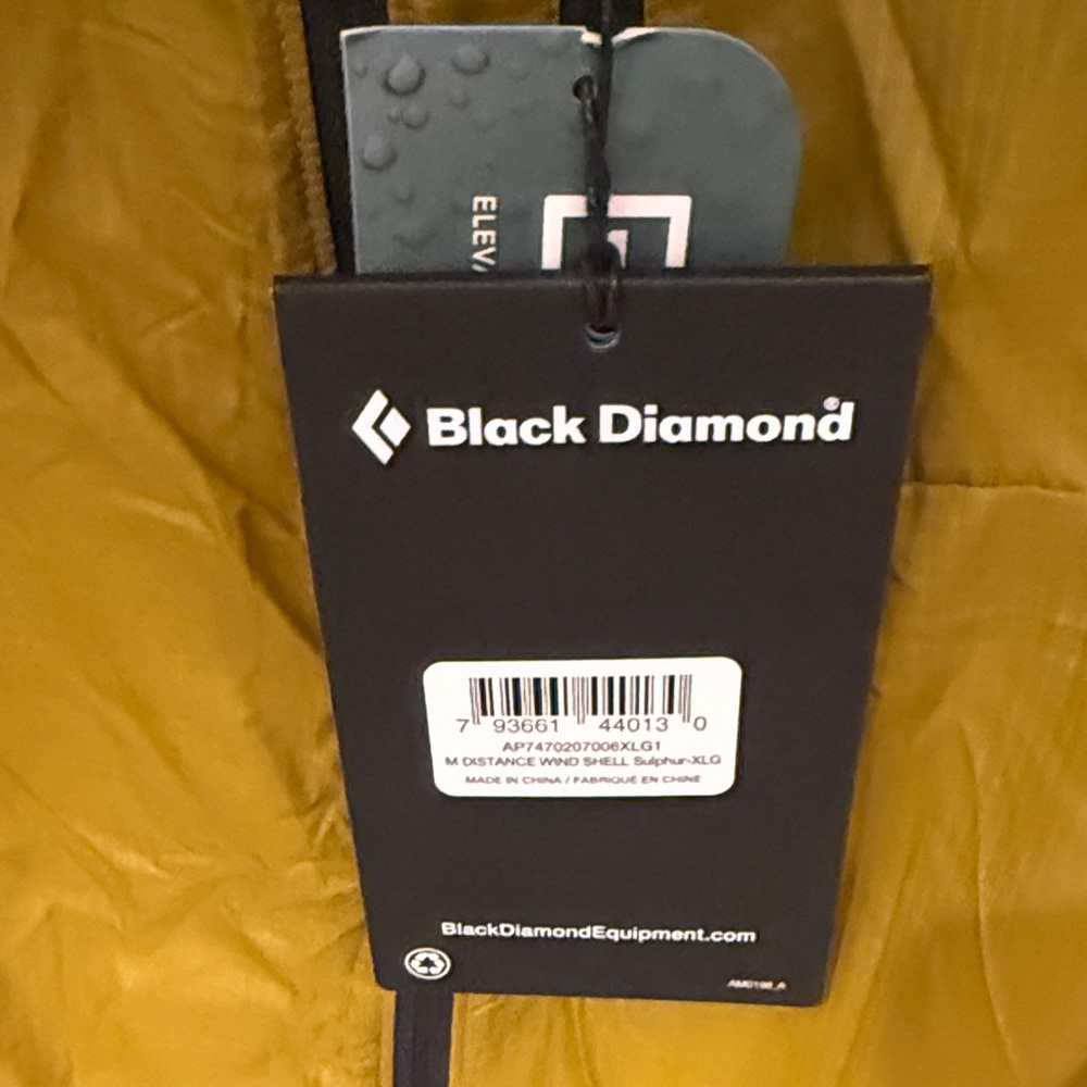 Black Diamond Men's Distance Windshell NWT - Picture 3 of 4
